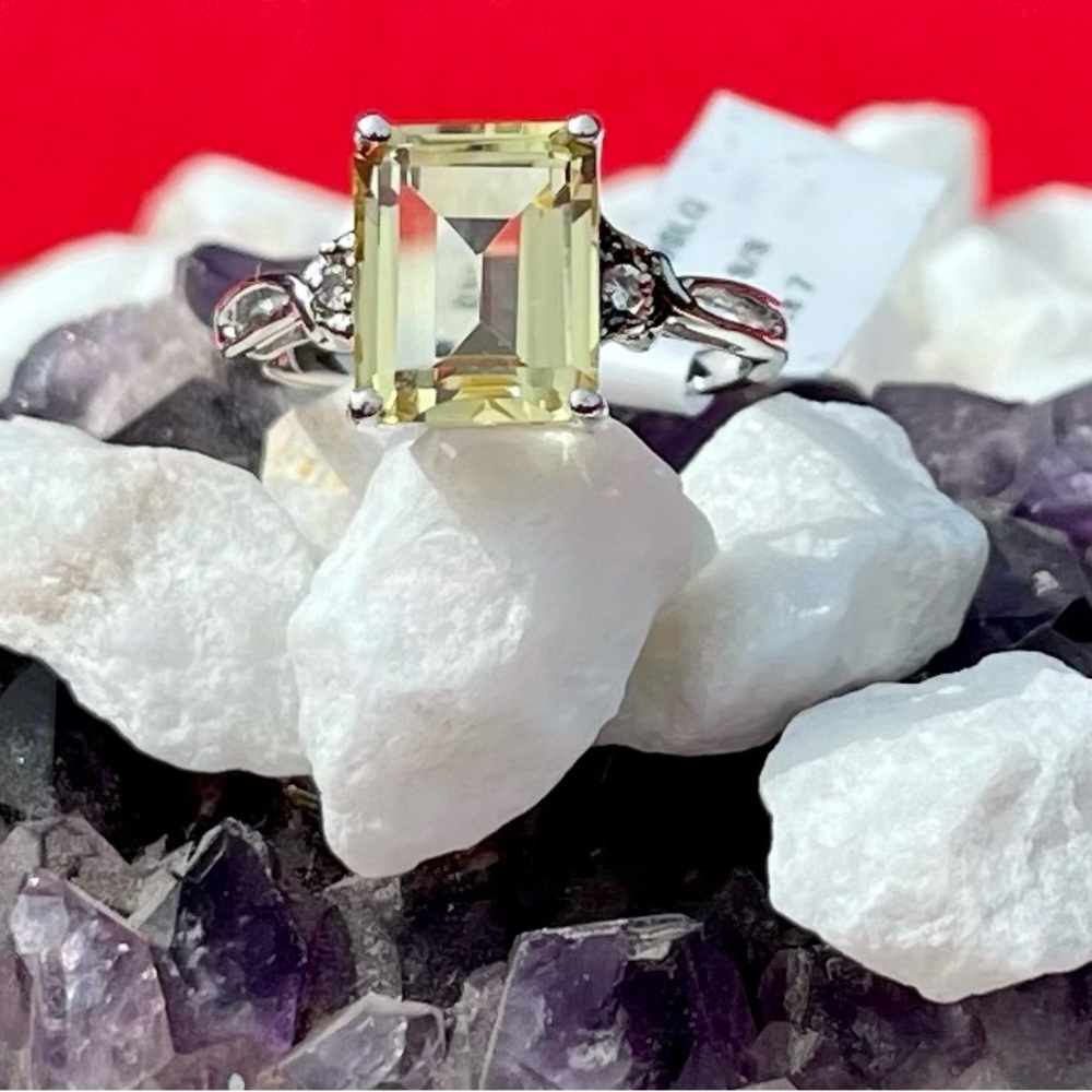 Topaz Rhodium Solid Sterling Silver 3.05CTW Quartz .04CTW Topaz 🔴🆕 RETAIL $800